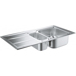 GROHE New K400 Stainless steel sink with drainer (31587SD0)