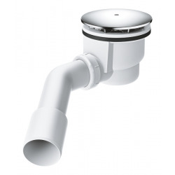 Grohe Horizontal drain valve for UNIVERSAL shower trays, chrome (49534000)