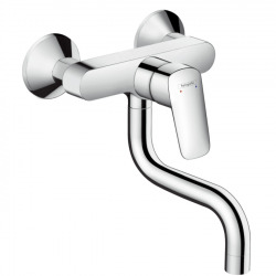 Hansgrohe Logis Single lever kitchen mixer wall-mounted, single spray mode (71836000)