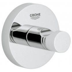 Grohe Essentials Set of 2 wall hooks concealed fixing + Metal towel bar (40364001 + 40688001)