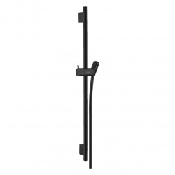 Hansgrohe Shower set Ecostat Comfort Mixer + Unica Bar 65 cm + Raindance 120 Select E 3-jet Hand Shower, Matt Black (13116670-SET)