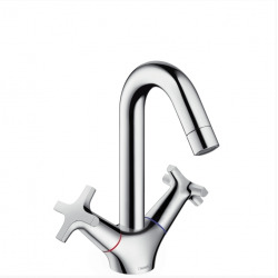 Logis Classic Basin mixer with Push-Open drain, chrome (71272000)