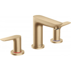 Hansgrohe Talis E 3-hole basin mixer 150, Brushed bronze, with pop-up waste (71733140)