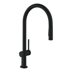 Hansgrohe Talis M54 Single lever kitchen mixer 210, with pull-out spray 2 jets, matt black (72800670)