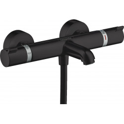 Hansgrohe Ecostat Thermostatic bath/shower mixer Comfort for exposed installation, matt black (13114670)