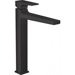 Hansgrohe Metropol Single lever basin mixer 260 with lever handle for wash bowls, with push-open waste, matt black (32512670)