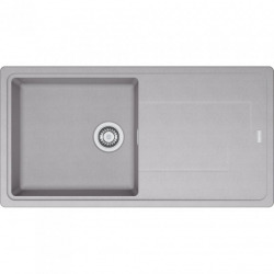 Franke Gemini GMD611-97 Evier 97x50 cm with reversible draining board, Fradura, Grey (GMD611-97SE)