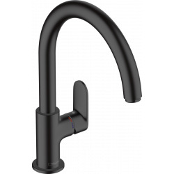 Hansgrohe Vernis Blend M35 Single lever kitchen mixer ComfortZone 210 with swivel spout, 1jet, Noir mat (71870670)