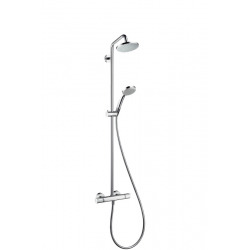 Croma 160 Showerpipe 1jet with thermostatic shower mixer with shower arm 270mm HANSGROHE chrome