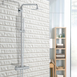 Grohe Euphoria Cube 150 Shower system with Thermostatic mixer for Wall mounting , Chrome (27932000)