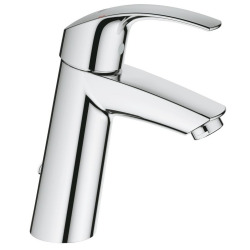 Grohe Eurosmart Single lever Basin Mixer with retractable chain (23323001)