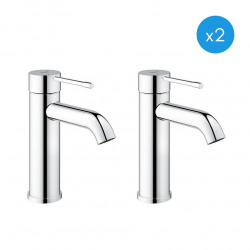 Grohe Essence - Set of 2 chrome basin mixers (23590001-DUO)