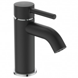 Ideal Standard CeraLine Single lever basin mixer with waste, EasyFix fast and easy mounting system, Matt black (BC203U4)