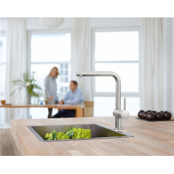 Grohe Minta Sink mixer with pull-out shower, Supersteel (30274DC0)