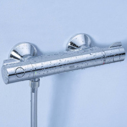 Grohe Grohtherm 800 1/2″ thermostatic shower mixer with shower set, chrome (34566001)