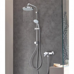 Grohe Tempesta System 200, wall mounted Flex shower set with manual diverter, chrome (27389002)