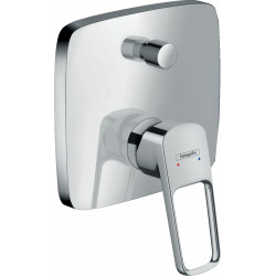 Hansgrohe Logis Loop Cover set for concealed 2-outlet bath/shower mixer Chrome (71264000) (71264000)