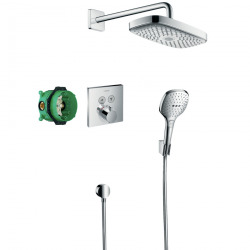 Hansgrohe Raindance Select E, All in one shower set for concealed installation, Chrome (27296000)