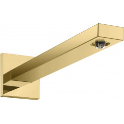 Hansgrohe Shower arm square 1/2" 389mm, Polished Gold Optic (27694990)