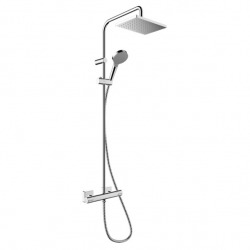 Hansgrohe Vernis Shape Showerpipe 230 1jet EcoSmart with thermostat, Chrome (26097000_hansgrohe)