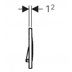 Geberit Flush plate Sigma20 for dual flush, round, Chrome (115.882.JQ.1)