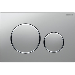 Geberit Flush plate Sigma20 for dual flush, round, Matt chrome (115.882.KN.1)