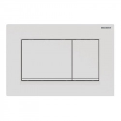 Geberit Flush plate Sigma30 for dual flush, rectangle, Matt white (115.883.01.1)