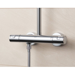 Grohe Vitalio Start 250 Shower System with Thermostat for wall mounting, Chrome (26816000)