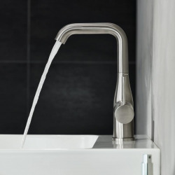 Grohe ESSENCE NEW - Single-lever basin mixer 1/2"L-Size, SuperSteel (32628DC1)