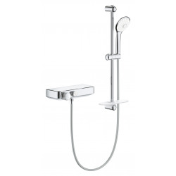 Grohe Grohtherm SmartControl Thermostatic shower mixer 1/2" with shower set, Chrome (34720000)