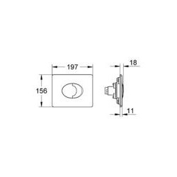 Grohe Skate Air Flush plate, White (38506SH0)