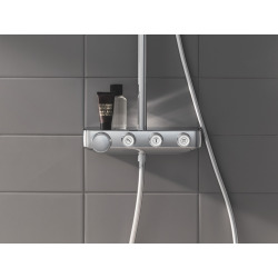 Grohe Euphoria SmartControl System 310 Cube Duo Shower system with thermostat for wall mounting, Chrome (26508000)