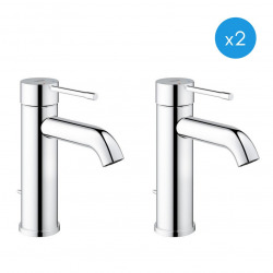 Grohe Essence New - Set of 2 basin mixers, chrome (23589001-DUO)