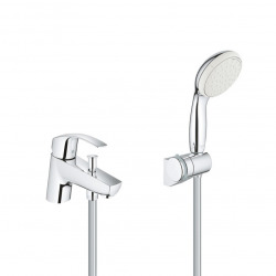 Grohe Tempesta 100 Single lever bath/shower mixer set + 2 jet hand shower with wall bracket, Chrome (33412002-Tempesta3)