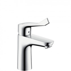 Hansgrohe Focus Single lever basin mixer 100 with extra long handle and pop-up waste, Chrome (31911000)