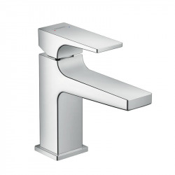 Hansgrohe Metropol Single lever basin mixer 100 with lever handle for cloakroom basins with push-open waste, Chrome (32500000)