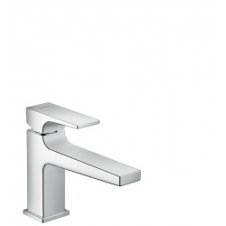 Hansgrohe Metropol Single lever basin mixer 100 with lever handle and push-open waste, chrome (32502000)