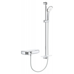 Grohe Grohtherm SmartControl Thermostatic shower mixer 1/2" with shower set, Chrome (34721000)