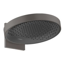 Hansgrohe Rainfinity Overhead shower 360 1jet with wall connector, brushed black chrome (26230340)