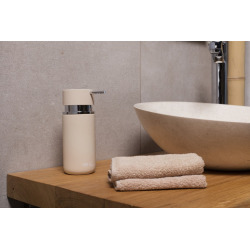 Swiss Aqua Technologies Infinitio Accessory Set: Soap Dispenser + Soap Dish + Tumbler, Ceramic, Matt Brown (PackSAT-MarronMat)