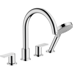 Hansgrohe Vernis Shape 4-hole rim mounted bath mixer, Chrome (71459000)