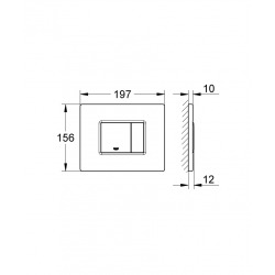 Grohe Skate Cosmopolitan Flush plate, Warm Sunset (38732DA0)