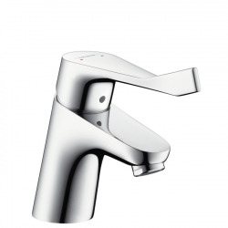 Hansgrohe Focus Single lever basin mixer 70 with extra long handle and pop-up waste, Chrome (31910000)