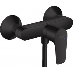 Hansgrohe Talis E Single lever manual shower mixer for exposed installation, Matt black (71760670)